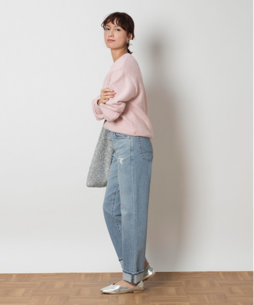 SOMETHING(サムシング)の「SOMETHING(サムシング)【レディース】「ELSA」ストレート(デニムパンツ・レディース・ライトインディゴブルー・XS/M/L/S)」の7枚目の写真