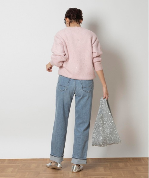 SOMETHING(サムシング)の「SOMETHING(サムシング)【レディース】「ELSA」ストレート(デニムパンツ・レディース・ライトインディゴブルー・XS/M/L/S)」の6枚目の写真