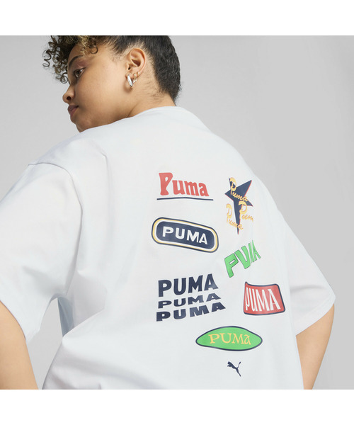 PUMA（プーマ）の「PUMA プーマ ウィメンズ ロード トゥ ユニティ リラックス グラフィック 半袖 Tシャツ（Tシャツ/カットソー・レディース・ネイビー/ホワイト・X-SMALL/MEDIUM/SMALL/LARGE/X-LARGE）」の3枚目の写真