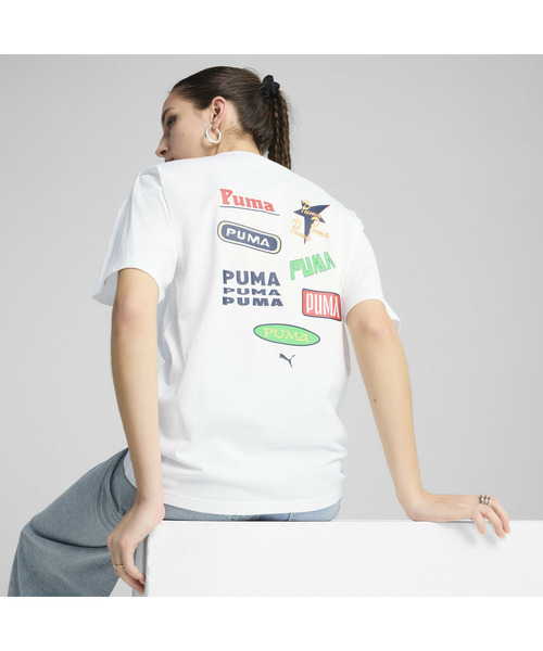 PUMA（プーマ）の「PUMA プーマ ウィメンズ ロード トゥ ユニティ リラックス グラフィック 半袖 Tシャツ（Tシャツ/カットソー・レディース・ネイビー/ホワイト・X-SMALL/MEDIUM/SMALL/LARGE/X-LARGE）」の5枚目の写真