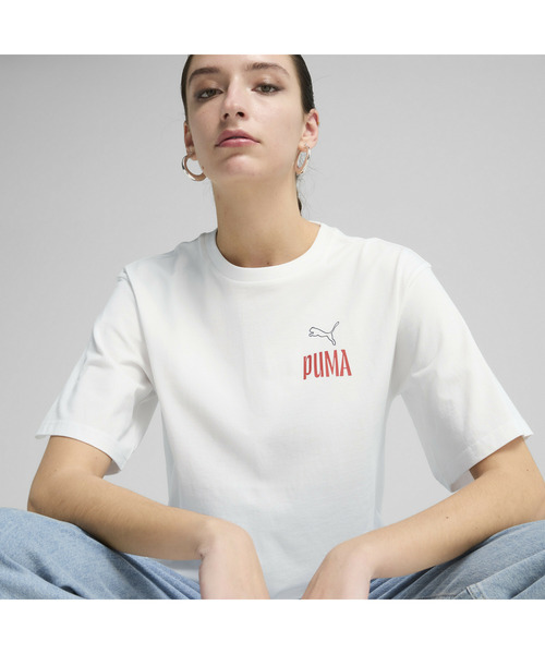 PUMA（プーマ）の「PUMA プーマ ウィメンズ ロード トゥ ユニティ リラックス グラフィック 半袖 Tシャツ（Tシャツ/カットソー・レディース・ネイビー/ホワイト・X-SMALL/MEDIUM/SMALL/LARGE/X-LARGE）」の6枚目の写真