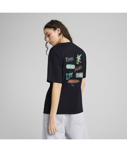 PUMA（プーマ）の「PUMA プーマ ウィメンズ ロード トゥ ユニティ リラックス グラフィック 半袖 Tシャツ（Tシャツ/カットソー・レディース・ネイビー/ホワイト・X-SMALL/MEDIUM/SMALL/LARGE/X-LARGE）」の11枚目の写真