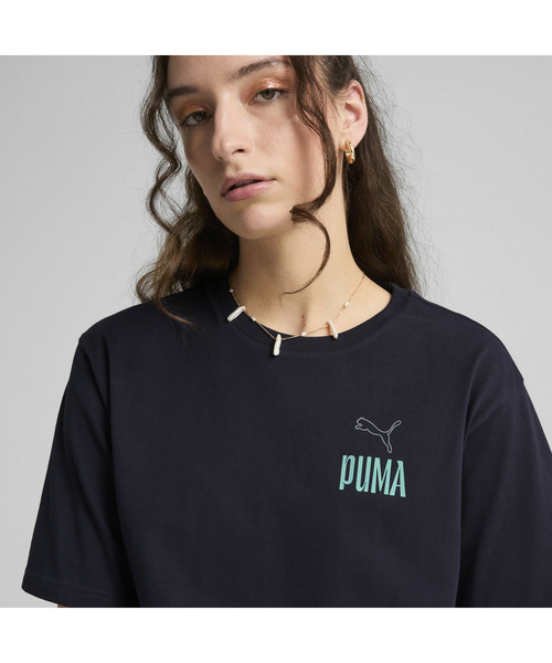 PUMA（プーマ）の「PUMA プーマ ウィメンズ ロード トゥ ユニティ リラックス グラフィック 半袖 Tシャツ（Tシャツ/カットソー・レディース・ネイビー/ホワイト・X-SMALL/MEDIUM/SMALL/LARGE/X-LARGE）」の12枚目の写真