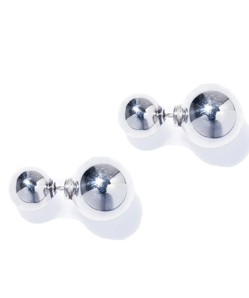 quip queint(クイップクエイント)の「【quip queint】bowling catch pierce S/ボウリング キャッチ ピアス S(ピアス(両耳用)・レディース・シルバー・FREE)」の1枚目の写真