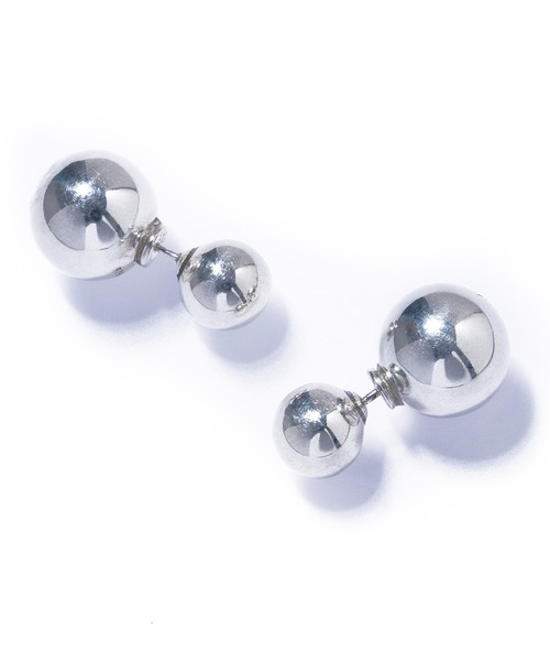 quip queint(クイップクエイント)の「【quip queint】bowling catch pierce S/ボウリング キャッチ ピアス S(ピアス(両耳用)・レディース・シルバー・FREE)」の2枚目の写真