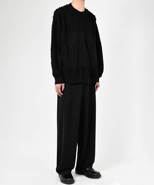 LAD MUSICIAN（ラッドミュージシャン）の「3D KNIT PULLOVER（ニット/セーター・メンズ・ブラック・FREE）」の6枚目の写真