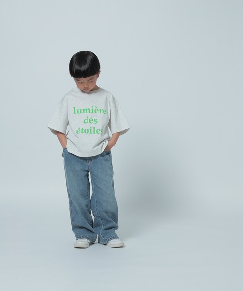 LOWRYS FARM（ローリーズファーム）の「デニムイージーパンツ　318890（デニムパンツ・キッズ・グレー/ブルー・110cm/120cm/130cm/140cm/150cm）」の19枚目の写真