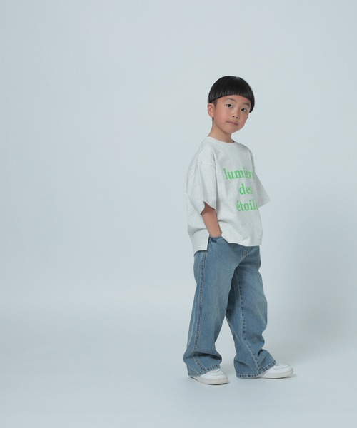 LOWRYS FARM（ローリーズファーム）の「デニムイージーパンツ　318890（デニムパンツ・キッズ・グレー/ブルー・110cm/120cm/130cm/140cm/150cm）」の18枚目の写真