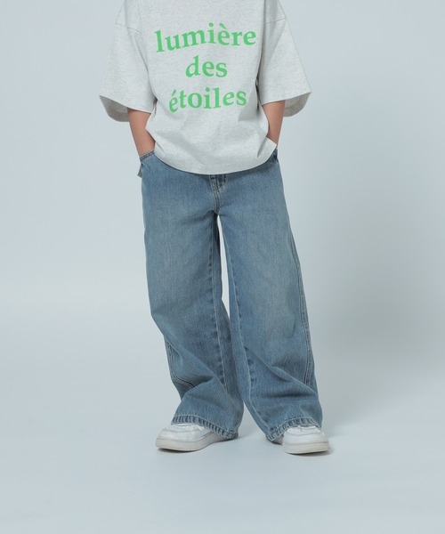 LOWRYS FARM（ローリーズファーム）の「デニムイージーパンツ　318890（デニムパンツ・キッズ・グレー/ブルー・110cm/120cm/130cm/140cm/150cm）」の16枚目の写真