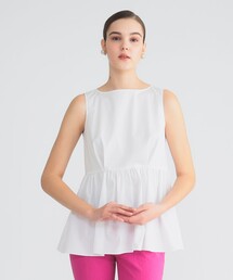 ダブルタック コットンツイル ブラウス