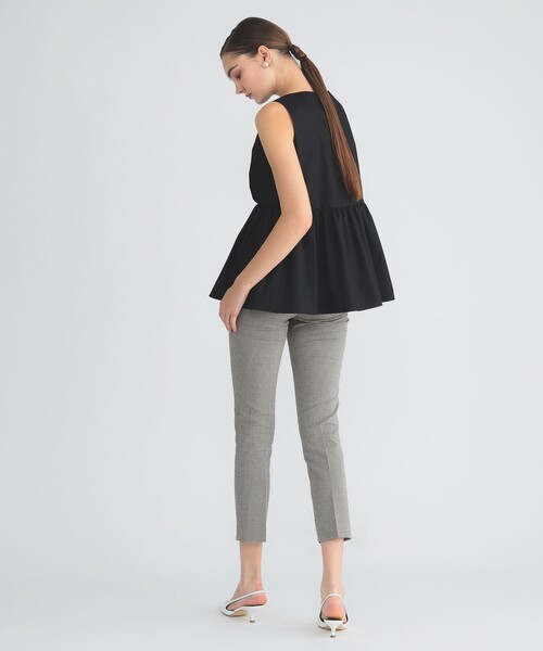 EFFE BEAMS（エッフェビームス）の「ダブルタック コットンツイル ブラウス（シャツ/ブラウス・レディース・ブラック/ホワイト・36/38）」の22枚目の写真