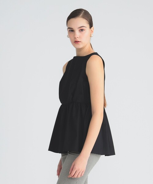 EFFE BEAMS（エッフェビームス）の「ダブルタック コットンツイル ブラウス（シャツ/ブラウス・レディース・ブラック/ホワイト・36/38）」の20枚目の写真