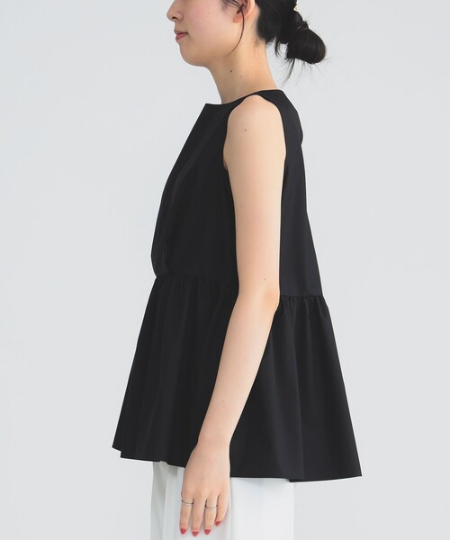 EFFE BEAMS（エッフェビームス）の「ダブルタック コットンツイル ブラウス（シャツ/ブラウス・レディース・ブラック/ホワイト・36/38）」の18枚目の写真