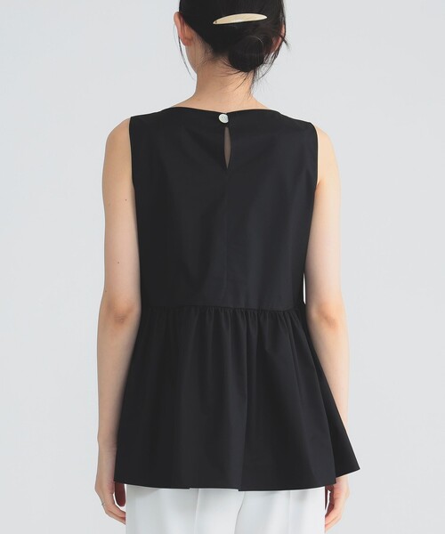 EFFE BEAMS（エッフェビームス）の「ダブルタック コットンツイル ブラウス（シャツ/ブラウス・レディース・ブラック/ホワイト・36/38）」の17枚目の写真