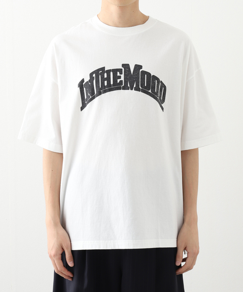 INSCRIRE（アンスクリア）の「INSCRIRE (アンスクリア) プリントTee IN THE MOOD I25SS-BC111（Tシャツ/カットソー・メンズ・ホワイト・LARGE）」の4枚目の写真