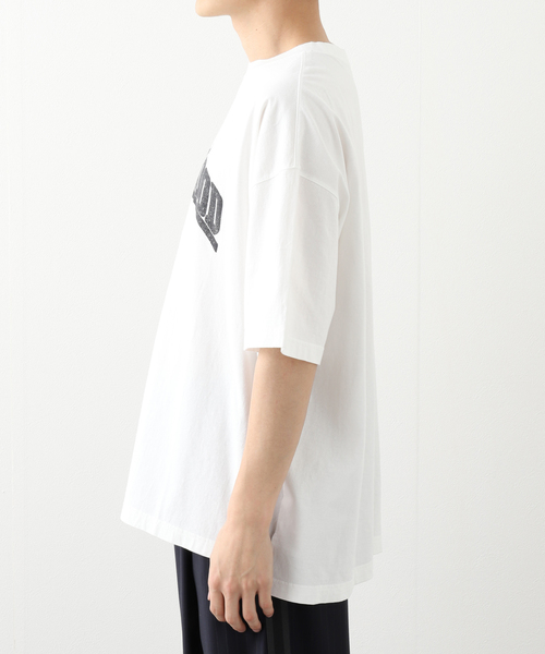 INSCRIRE（アンスクリア）の「INSCRIRE (アンスクリア) プリントTee IN THE MOOD I25SS-BC111（Tシャツ/カットソー・メンズ・ホワイト・LARGE）」の5枚目の写真