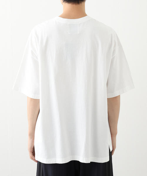 INSCRIRE（アンスクリア）の「INSCRIRE (アンスクリア) プリントTee IN THE MOOD I25SS-BC111（Tシャツ/カットソー・メンズ・ホワイト・LARGE）」の6枚目の写真