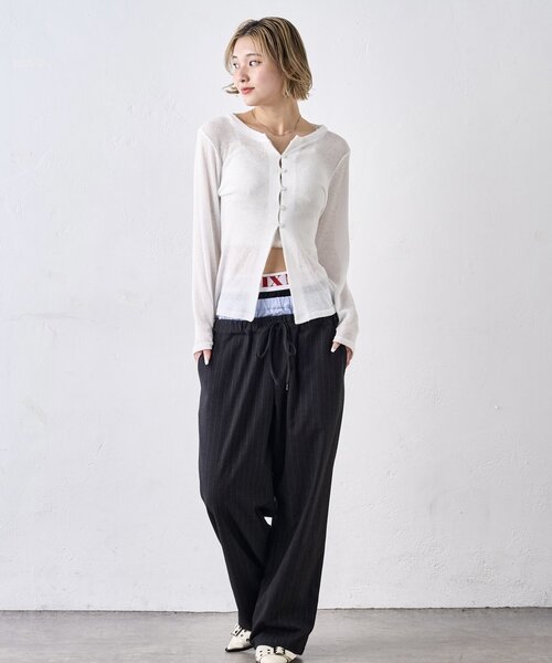 新色追加】Six M/シックスエム トリプルレイヤードパンツ（その他