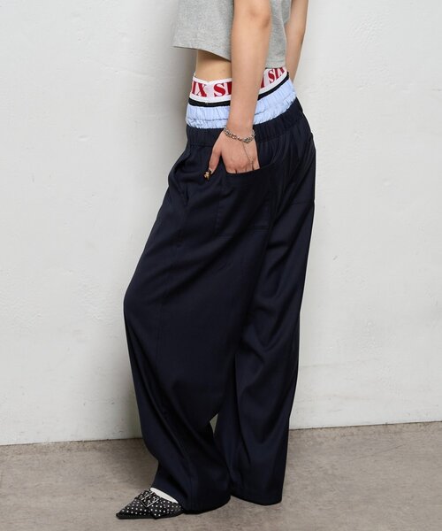 新色追加】Six M/シックスエム トリプルレイヤードパンツ（その他