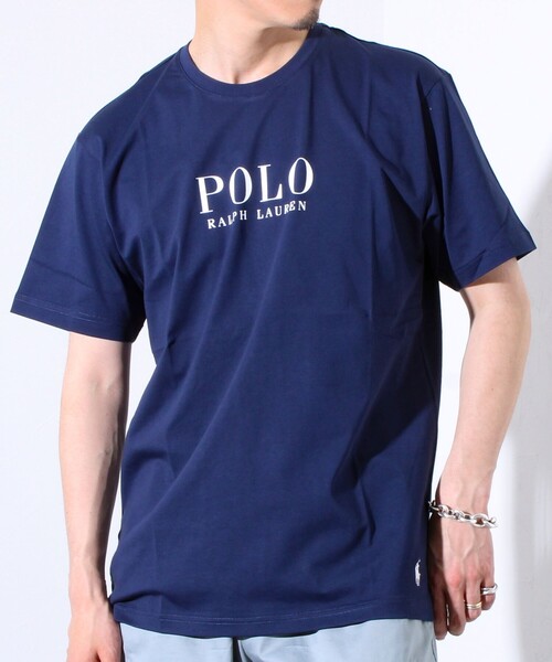 POLO RALPH LAUREN UNDERWEAR(ポロラルフローレンアンダーウェア)の「【POLO RALPH LAUREN/ポロ ラルフ ローレン】ロゴ クルーネックTシャツ(Tシャツ/カットソー・メンズ・ブラック/ネイビー/オフホワイト・L/M/XL)」の3枚目の写真