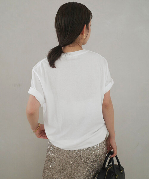 GOOD ROCK SPEED(グッドロックスピード)の「《WEB限定/追加2》GOOD ROCK SPEED SLOBE別注 LIFE PC PHOTO TEE1 C5806-03BODY(Tシャツ/カットソー・レディース・ホワイト/ブラック・FREE)」の14枚目の写真