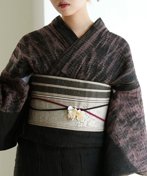 帯単品 小袋帯 utatane×井上絹職 博多織 日本製