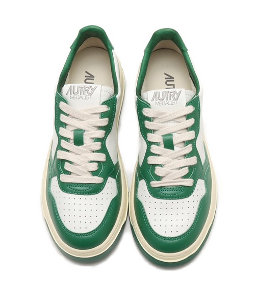 ★専用★【美品】AUTRY オートリーメダリスト LOW緑×白 サイズ37 Autry Medalist Low Sneakers In White And Green Leather And