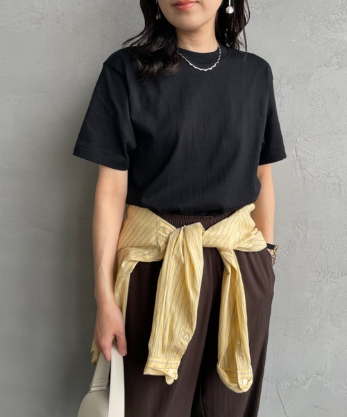HANES（ヘインズ）の「[HANES/ヘインズ] KURO ショートスリーブ パックTシャツ（Tシャツ/カットソー・レディース・ブラック・S/M/L/XL）」の4枚目の写真