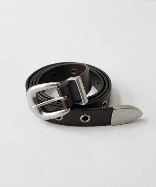 cii（シー）の「Cow leather western belt/カウレザーウェスタンベルト（ベルト・メンズ・ブラック/ダークブラウン・FREE）」の2枚目の写真