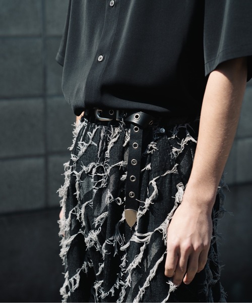 cii（シー）の「Cow leather western belt/カウレザーウェスタンベルト（ベルト・メンズ・ブラック/ダークブラウン・FREE）」の3枚目の写真