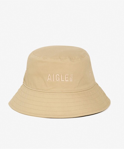 AIGLE(エーグル)の「UVカット コットンバケットハット(ハット・レディース・ベージュ/ダークブルー・M/L)」の2枚目の写真