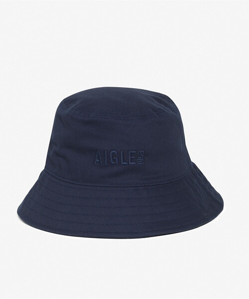 AIGLE(エーグル)の「UVカット コットンバケットハット(ハット・レディース・ベージュ/ダークブルー・M/L)」の7枚目の写真