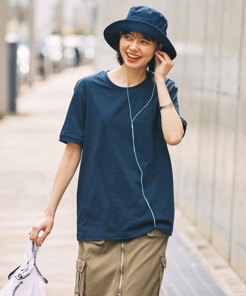 AIGLE(エーグル)の「UVカット コットンバケットハット(ハット・レディース・ベージュ/ダークブルー・M/L)」の12枚目の写真