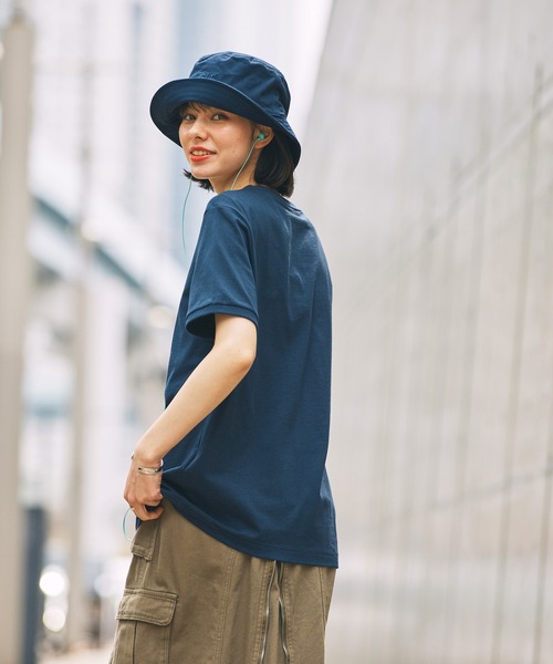 AIGLE(エーグル)の「UVカット コットンバケットハット(ハット・レディース・ベージュ/ダークブルー・M/L)」の11枚目の写真