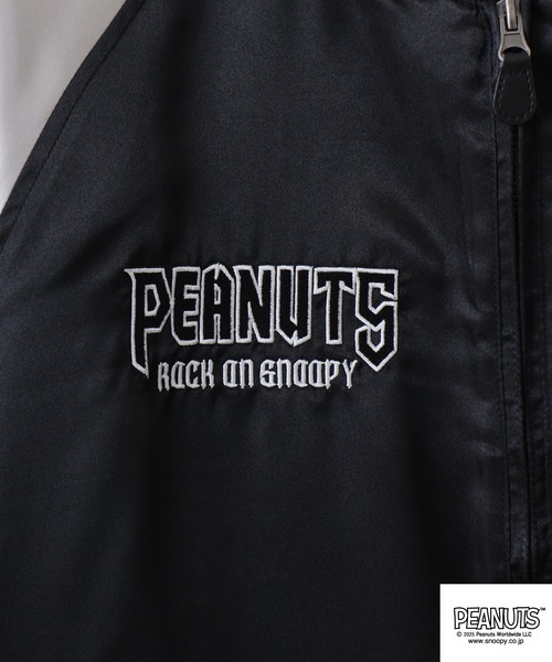 PEANUTS（ピーナッツ）の「PEANUTS ロック柄スカジャン（スカジャン・メンズ・ピンクベージュ/ブラック/レッド/ネイビー・LL/L/M）」の14枚目の写真