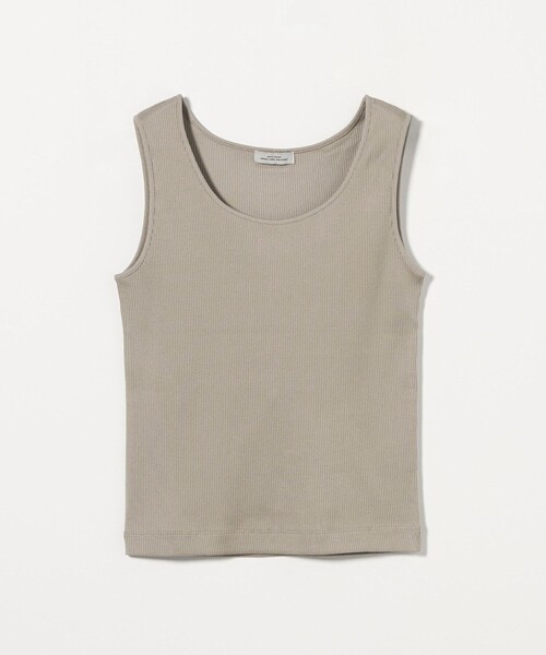 green label relaxing（グリーンレーベルリラクシング）の「ブライトリブ スクープネック タンクトップ -制菌-（タンクトップ・レディース・ブラック/オフホワイト/モカ・FREE）」の19枚目の写真