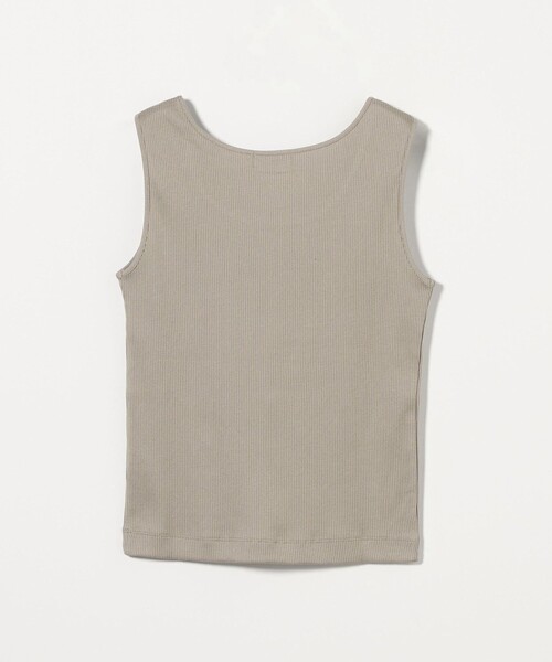 green label relaxing（グリーンレーベルリラクシング）の「ブライトリブ スクープネック タンクトップ -制菌-（タンクトップ・レディース・ブラック/オフホワイト/モカ・FREE）」の20枚目の写真
