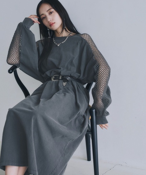 HARE（ハレ）の「ソデメッシュカットワンピース(HARE