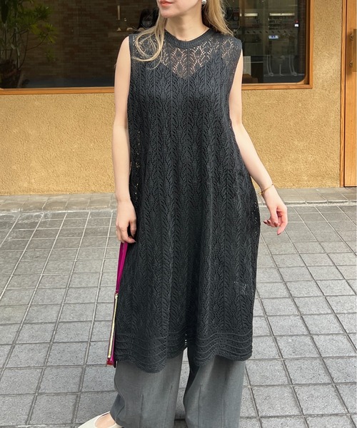 レイチェルパーセル　総レースワンピース　XS セール】総レーススリットワンピース（ワンピース）｜StyleSea