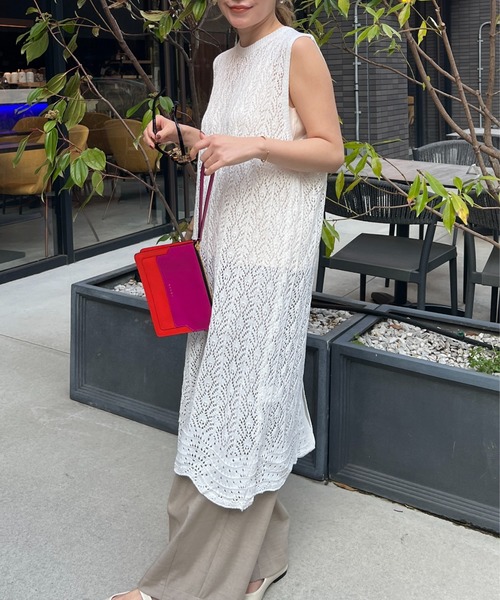 StyleSea(スタイルシー)の「総レーススリットワンピース(ワンピース・レディース・アイボリー/ブラック・FREE)」の10枚目の写真