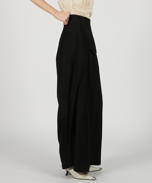 PRANK PROJECT（プランクプロジェクト）の「レイヤードサテンボリュームパンツ / Layered Satin Volume Pants（その他パンツ・レディース・アイボリー/ブラック/ライトイエロー・36/38）」の19枚目の写真