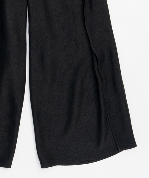 PRANK PROJECT（プランクプロジェクト）の「レイヤードサテンボリュームパンツ / Layered Satin Volume Pants（その他パンツ・レディース・アイボリー/ブラック/ライトイエロー・36/38）」の8枚目の写真