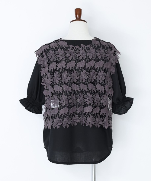 somari imagination（ソマリ イマジネーション）の「『レースベスト×ブラウスセット』（シャツ/ブラウス・レディース・オフホワイト/ブラック・2/1）」の21枚目の写真