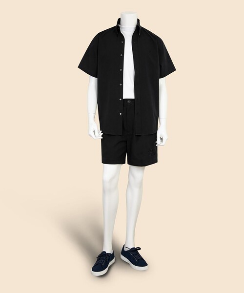 BROOKS BROTHERS(ブルックスブラザーズ)の「◆オンラインストア限定◆ポリエステル GFロゴ ポロボタンダウンカラー ショートスリーブシャツ Traditional(シャツ/ブラウス・メンズ・ベージュ/ネイビー/ブラック・MEDIUM/LARGE/SMALL)」の5枚目の写真