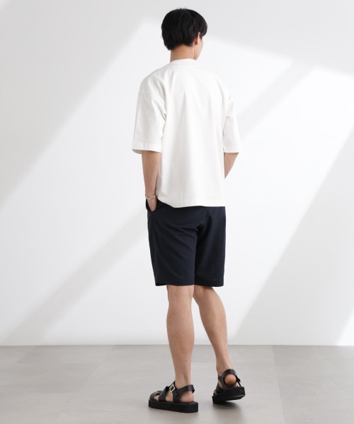 NANO universe（ナノユニバース）の「ヘビーウェイトワイドTシャツ 半袖（Tシャツ/カットソー・メンズ・ブルーグレー/ホワイト/チャコール・S/M/L/XL）」の17枚目の写真