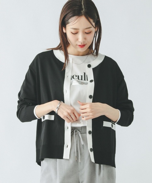 もが　sukeru カーディガン カラーネップ モモンガ ニットカーディガン（5257KI70