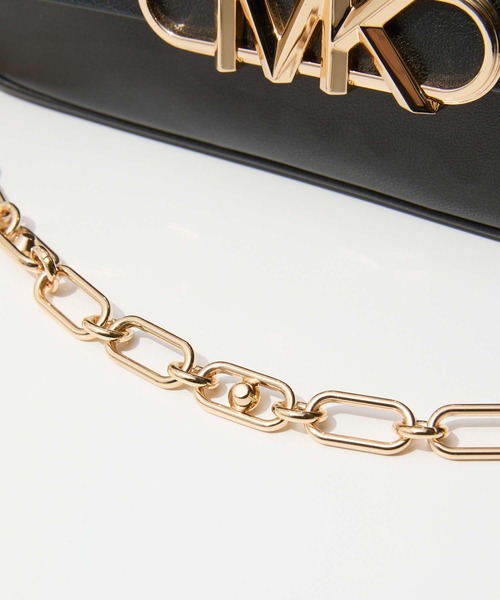 MICHAEL KORS(マイケルコース)の「MICHAEL KORS Parker Medium Shoulder Bag マイケルコース パーカー ミディアム レザーショルダーバッグ(ショルダーバッグ・レディース・ゴールド系その他/ブラック/ベージュ系その他・FREE)」の8枚目の写真