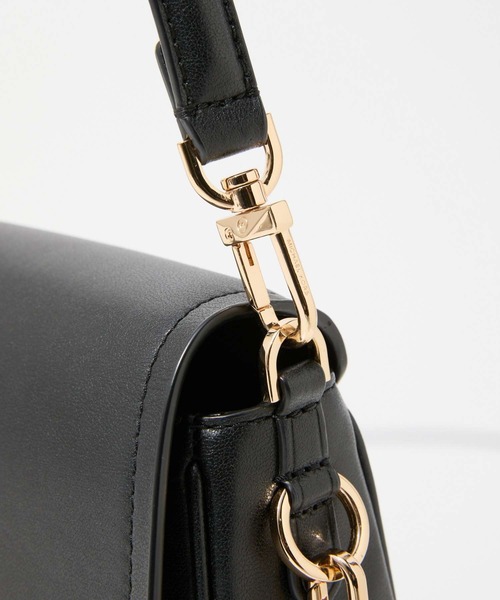 MICHAEL KORS(マイケルコース)の「MICHAEL KORS Parker Medium Shoulder Bag マイケルコース パーカー ミディアム レザーショルダーバッグ(ショルダーバッグ・レディース・ゴールド系その他/ブラック/ベージュ系その他・FREE)」の9枚目の写真
