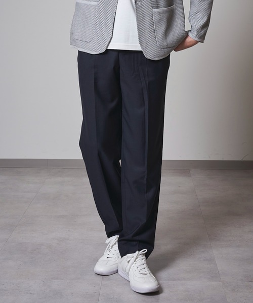 TETE HOMME(テットオム)の「イージースラックス(スラックス・メンズ・ダークネイビー/ダークベージュ/ブラック/ネイビー/チャコールグレー・マルチサイズ)」の1枚目の写真