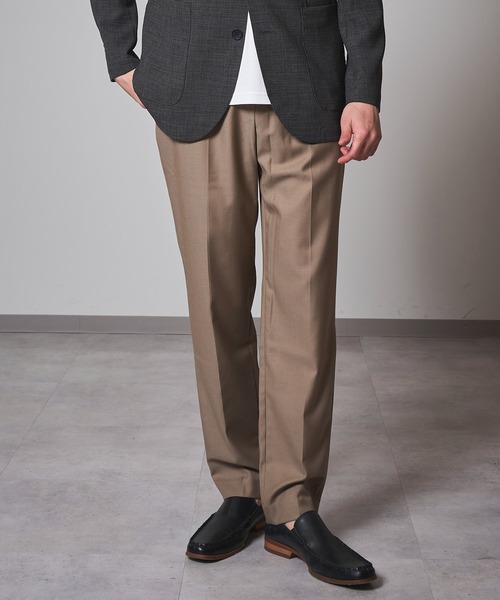 TETE HOMME(テットオム)の「イージースラックス(スラックス・メンズ・ダークネイビー/ダークベージュ/ブラック/ネイビー/チャコールグレー・マルチサイズ)」の13枚目の写真